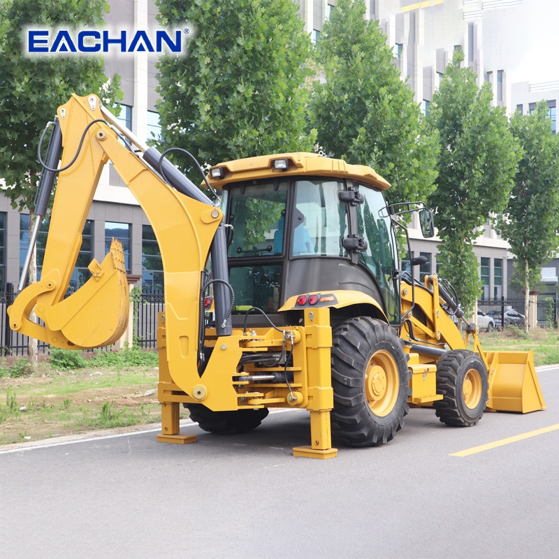 Tractor Backhoe - EACHAN Diesel 4 Wheel Backhoe Loader