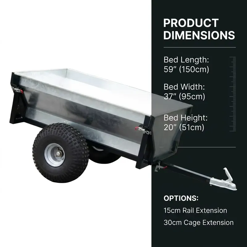 Heavy Duty Galvanized Steel Ut - огляд і ціна Heavy Equipment Hauling