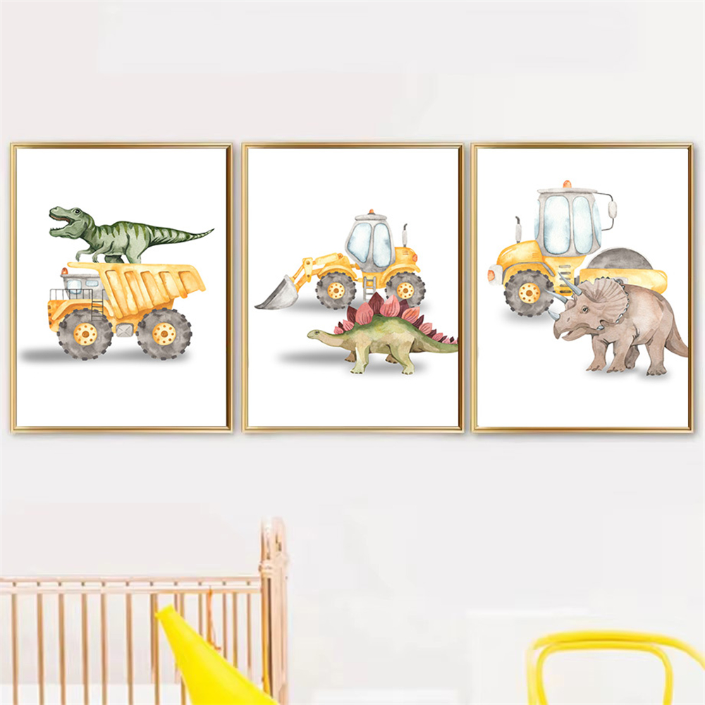 Cartoon Dinosaur Truck Tractor - огляд і ціна Heavy Equipment Background