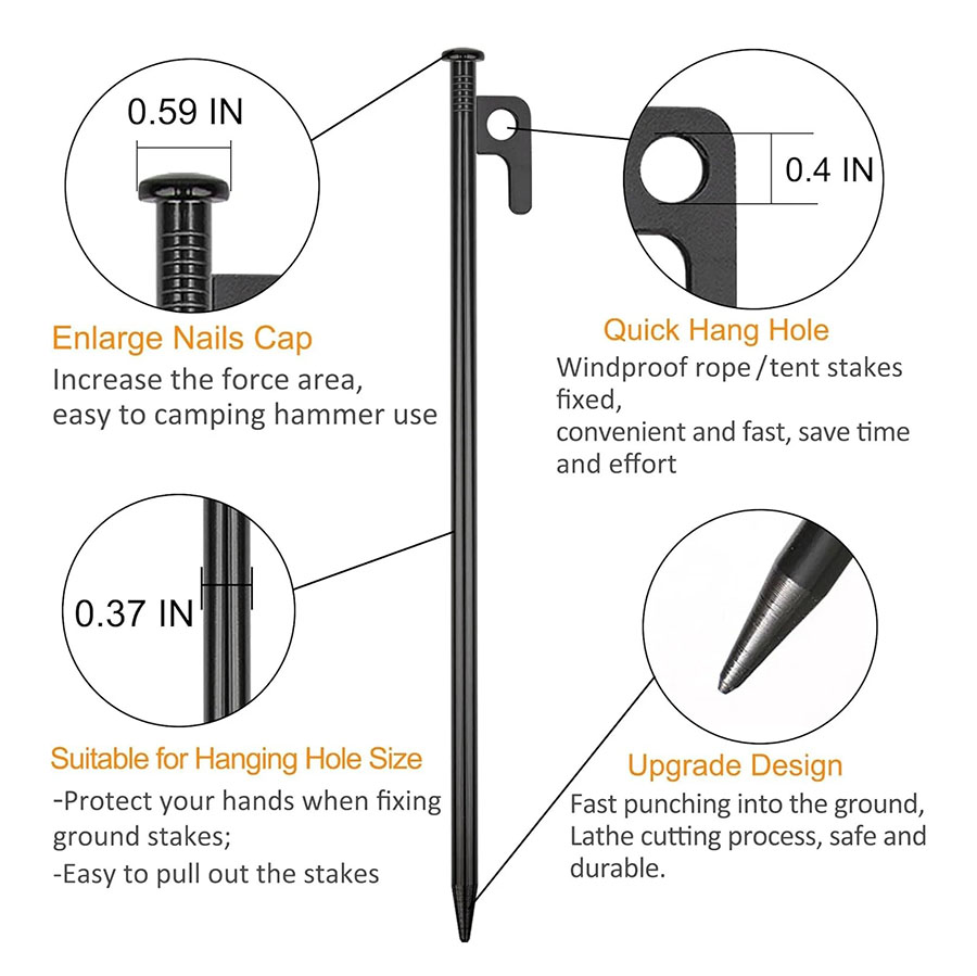 Camping Tent Pegs Ground Nails - огляд і ціна Heavy Equipment Manufacturers