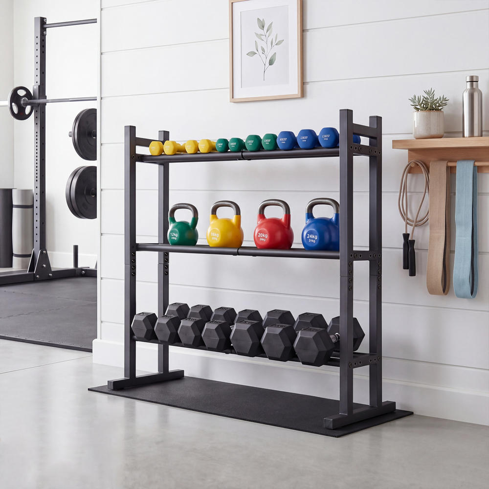 Heavy Duty 3-Tier Dumbbell Rac - огляд і ціна Heavy Equipment Storage