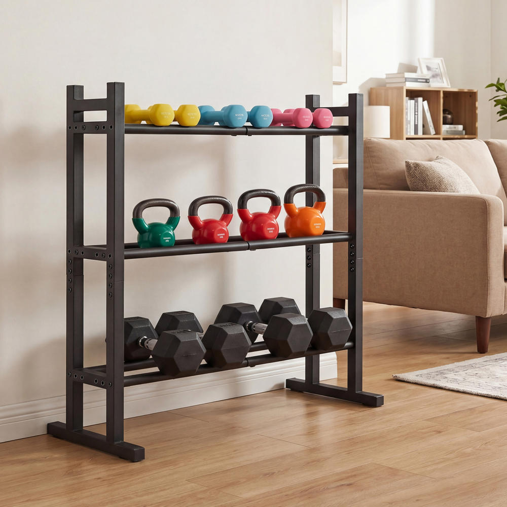Heavy Duty 3-Tier Dumbbell Rac - огляд і ціна Heavy Equipment Storage