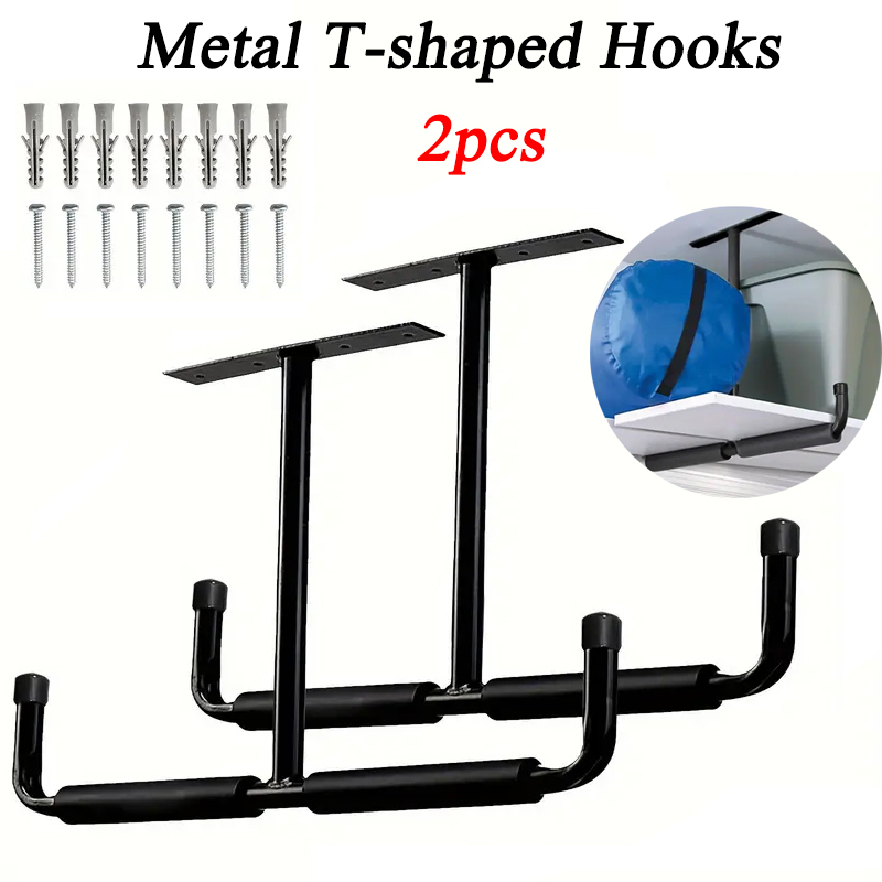 2pcs Metal T-shaped Hook Wall- - огляд і ціна Heavy Equipment Storage