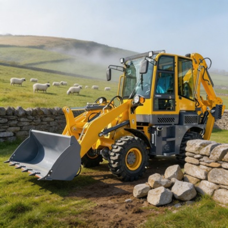 8.6 Ton Front Loader Tractor B - огляд і ціна Tractor Backhoe