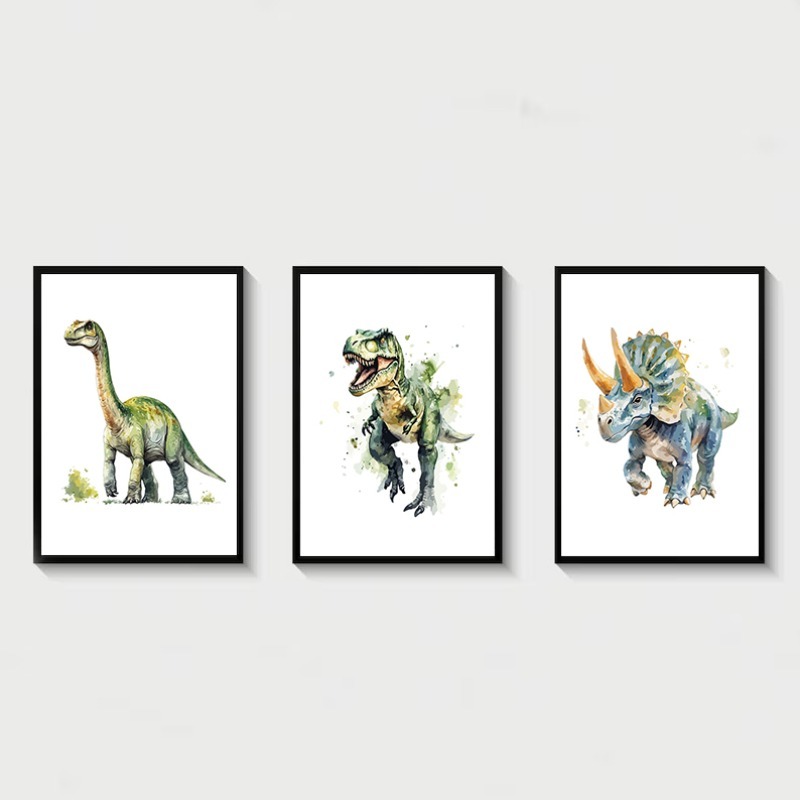 Watercolour Dinosaur Nursery T - огляд і ціна Heavy Equipment Background