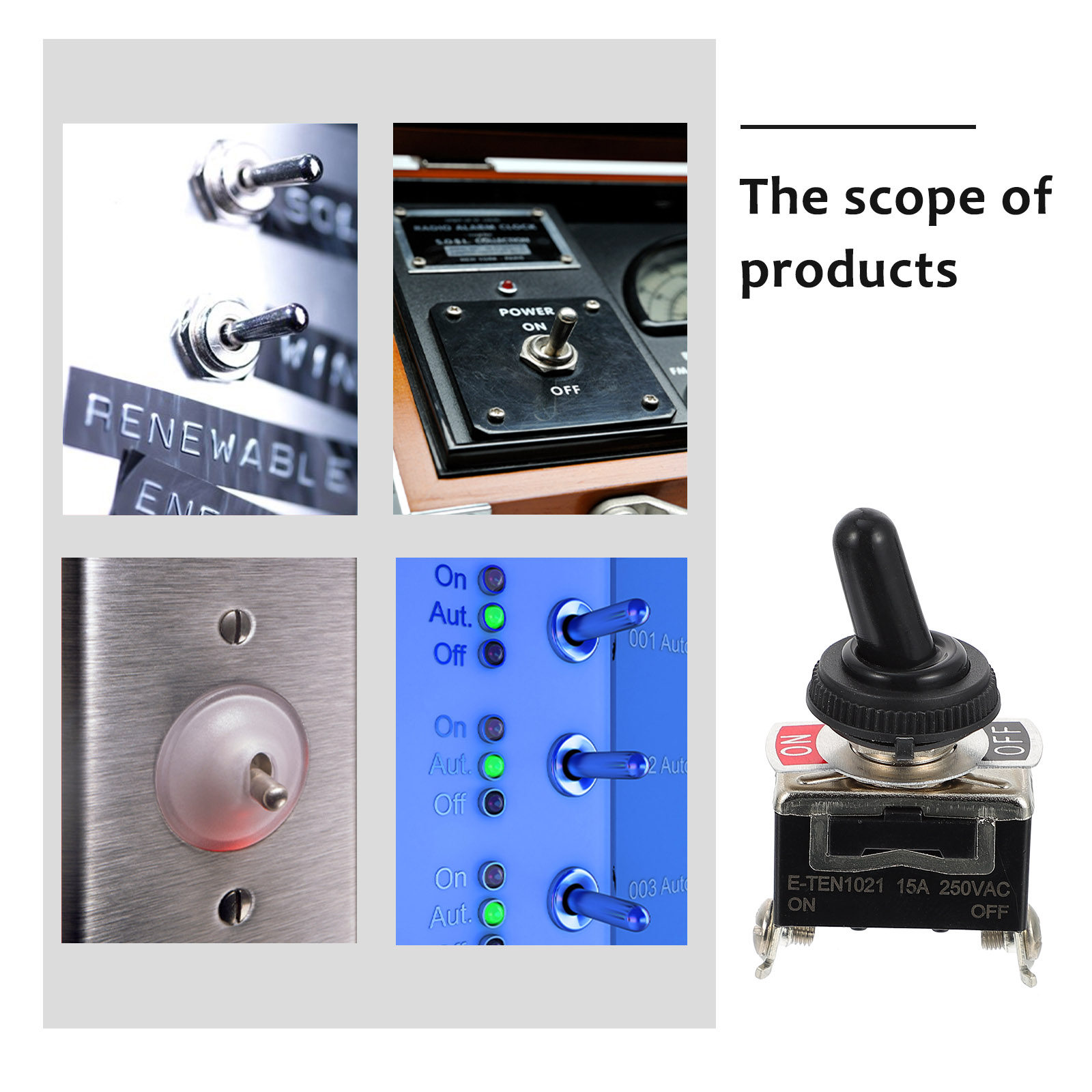 5Sets Marine Toggle with Water - огляд і ціна Heavy Equipment Electrical